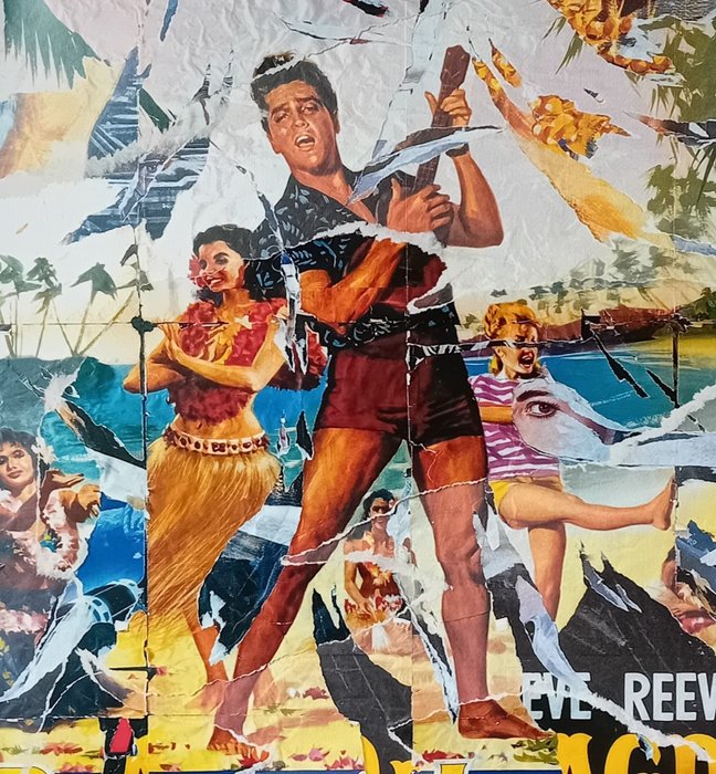 Mimmo Rotella (1918-2006) - Blue Hawaii