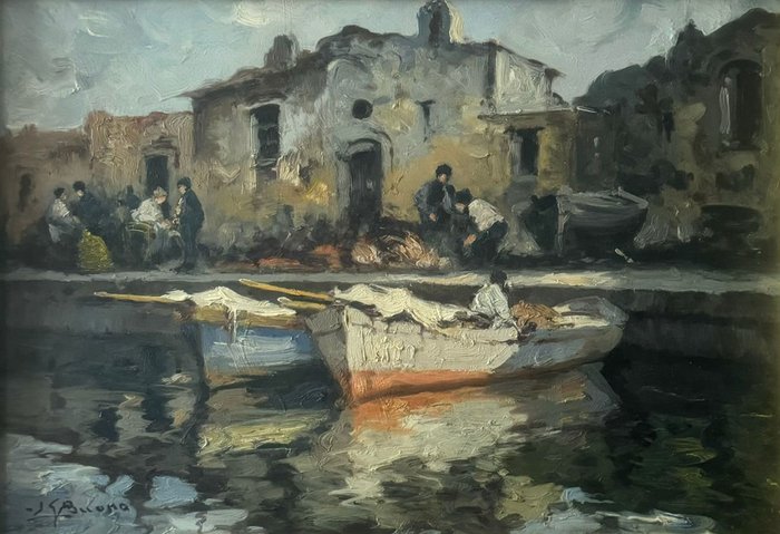 Leon Giuseppe Buono (1887-1975) - Marina partenopea