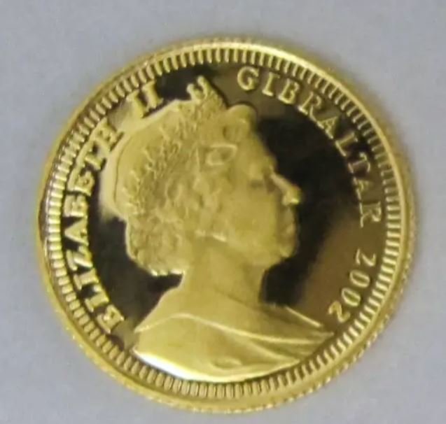 Gibraltar (Britisk Oversøisk Territorie). 1/25 oz Gold Engel Royal  (Ingen mindstepris)