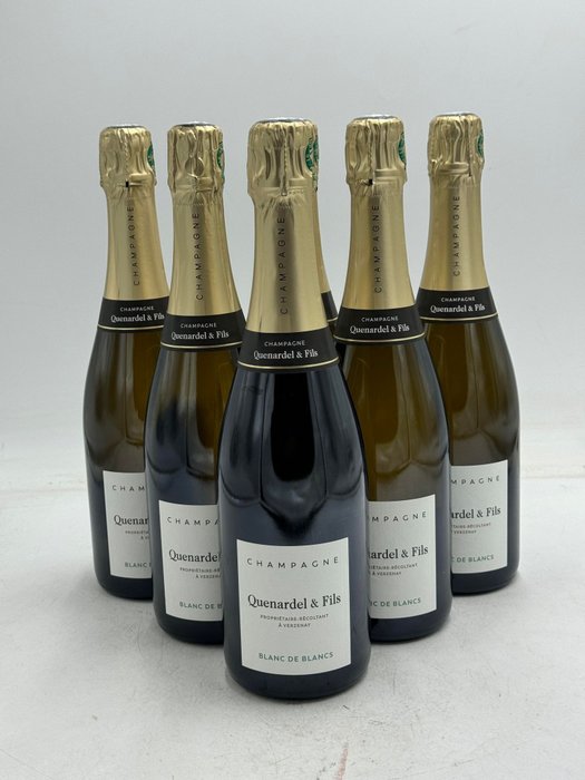 Quenardel  Fils Blanc de Blancs - Champagne Extra Brut - 6 Flasker (075 L)