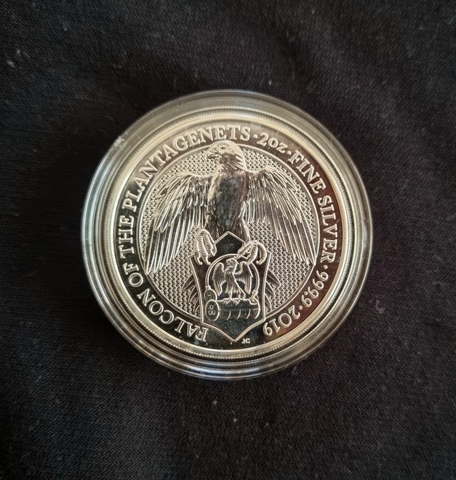 Storbritannien. 5 Pounds 2019 2 Oz .999  (Ingen mindstepris)