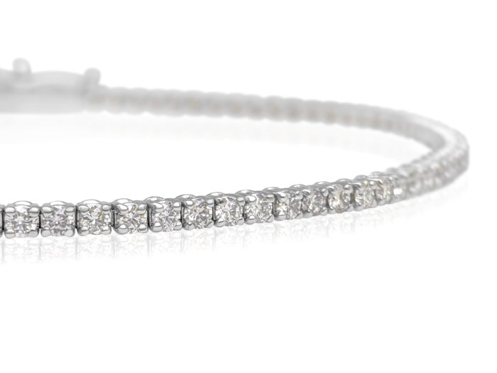 Ingen mindstepris - Armbånd - 14 karat Hvidguld -  1.50ct. tw. Diamant (Natur) - E-G VVS - GCI