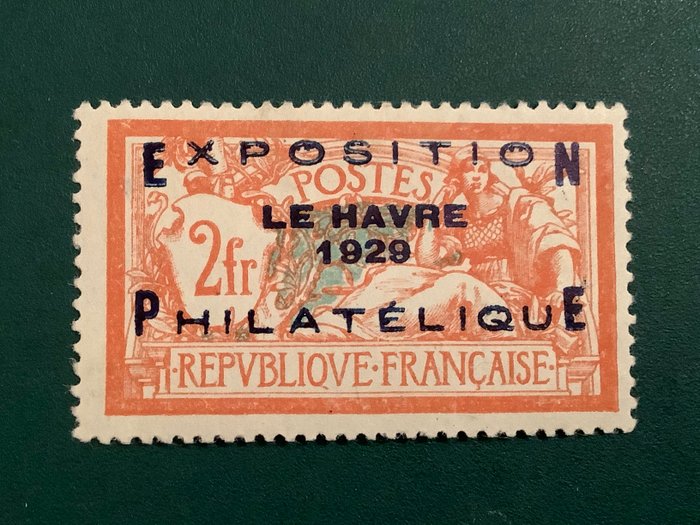 Frankrig 1929 - Expo Van Le Havre - godkendte kalve - Yvert 257A