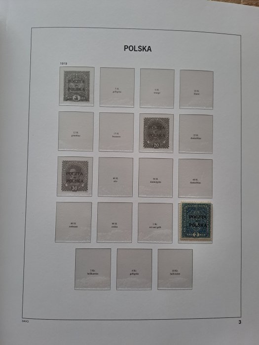 Polen  - POLEN - Samling i Davo de Luxe del 1 med cover.