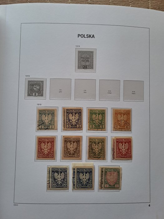 Polen  - POLEN - Samling i Davo de Luxe del 1 med cover.