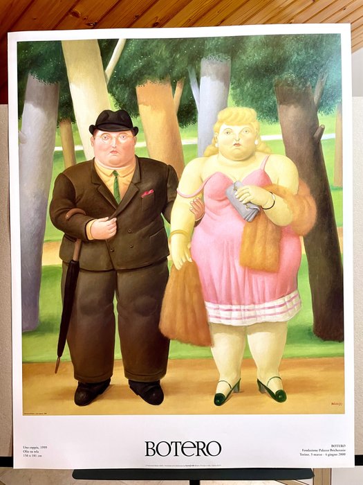 Fernando Botero (1932-2023) - Una Coppia (1999) - 2000'erne