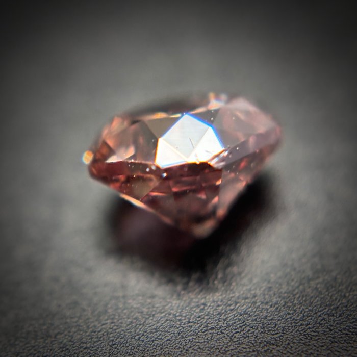 1 pcs Diamant  (Naturfarvet)  - 0.50 ct - Fancy Rosa Brun - SI2 - International Gemological Institute (IGI)