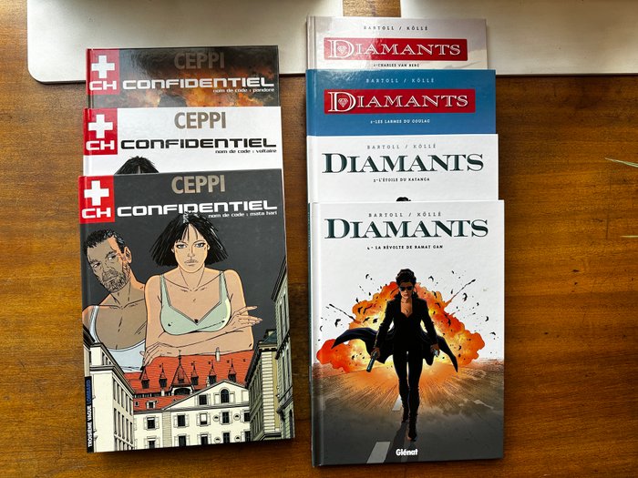 Diamants T1 à T4  + CH Confidentiel  T1 à T3 - Séries complètes - 7x C - 7 Album - Første udgave - 2006/2012