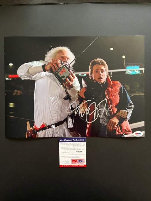 Tilbage til fremtiden, Michael J. Fox (Marty McFly) - Signed in Person - with PSA/DNA Certificate - Autograph, photo - No Reserve!