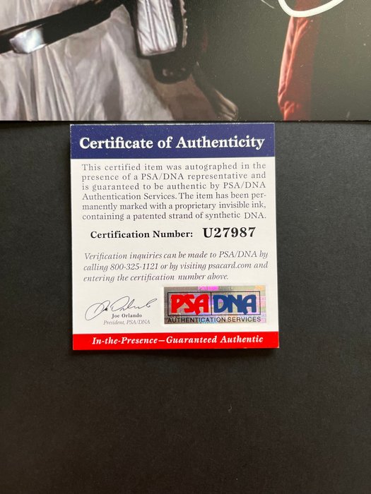 Tilbage til fremtiden, Michael J. Fox (Marty McFly) - Signed in Person - with PSA/DNA Certificate - Autograph, photo - No Reserve!