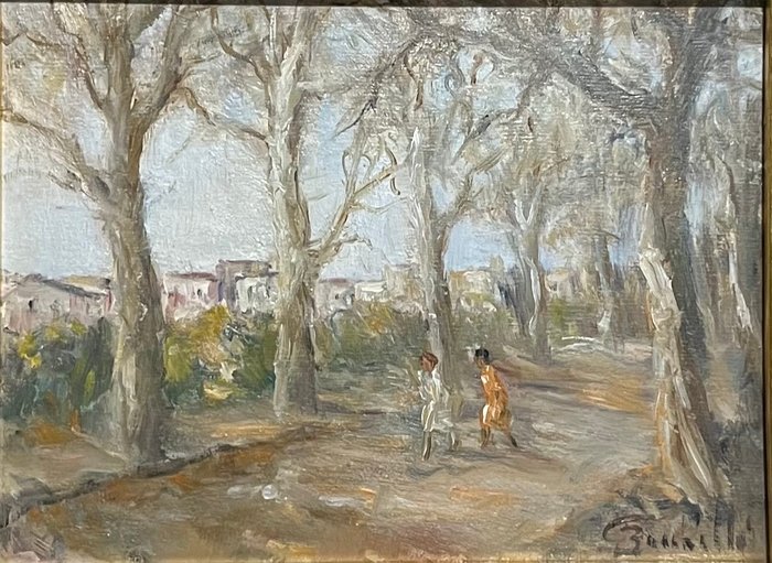 Gaetano Bocchetti (1888-1990) - Passeggiata al parco