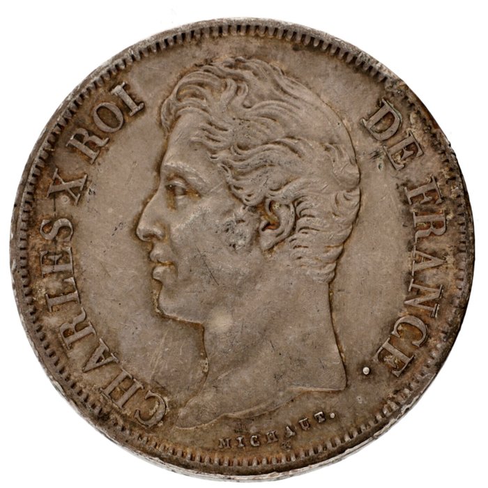 Frankrig. Charles X. 5 Francs 1829 W  (Ingen mindstepris)