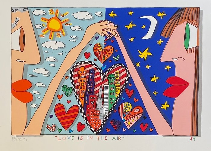 James Rizzi (1950-2011) - Love is in the air