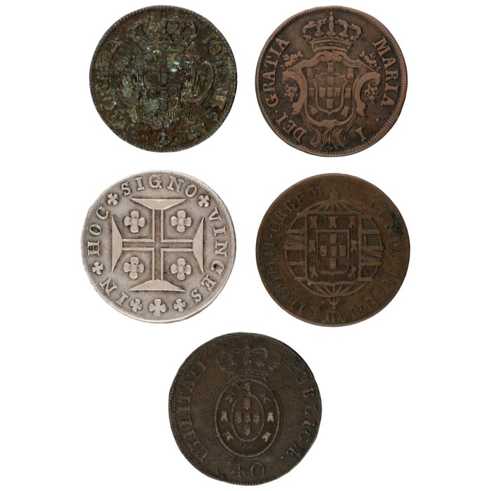 Mozambique, Portugal. 1737/1827 (5 stuks)  (Ingen mindstepris)