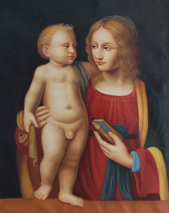 Bernardino Luini (1481–1532), after - Madonna col Bambino - NO RESERVE