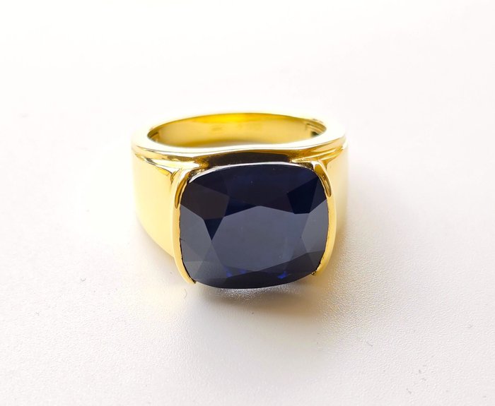 Ingen mindstepris - Ring - 18 kraat Gulguld -  18.58ct. tw. Safir - 18,58 ct. Blå