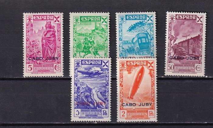 Spanien  - Cape Juby, Guinea, Ifni, Tanger - 1943 - Velgørenhed - Velcentreret