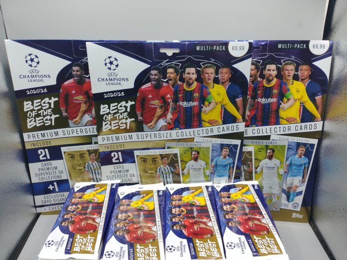 2020/21 Topps Best of The Best 200 packs + 3 Multipack con card gigante - 1 Mixed collection - Næsten så god som ny (NM)