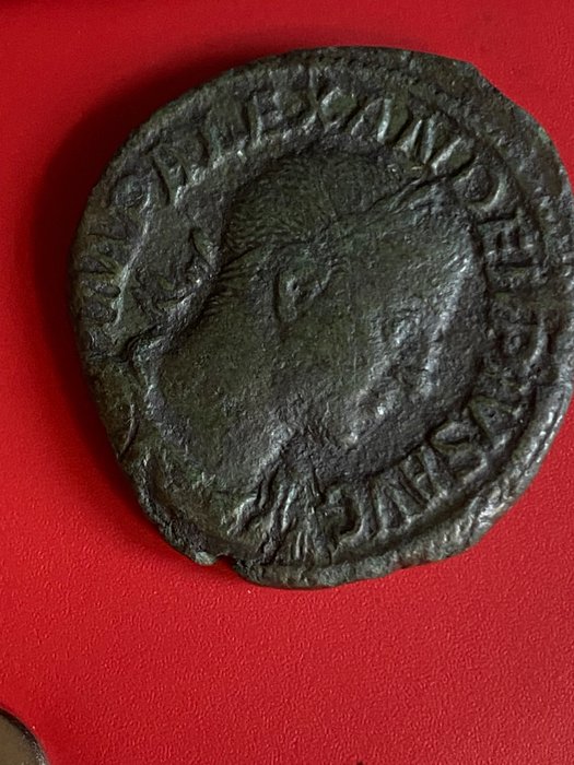 Romarriket. Severus Alexander (AD 222-235). Sestertius AD 231-235 - MARS VLTOR  (Ingen mindstepris)