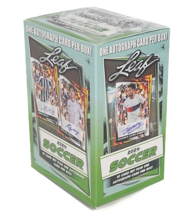 2023/24 Leaf Soccer - 1 GUARANTEED AUTOGRAPH! - 1 Sealed box - Næsten så god som ny (NM)