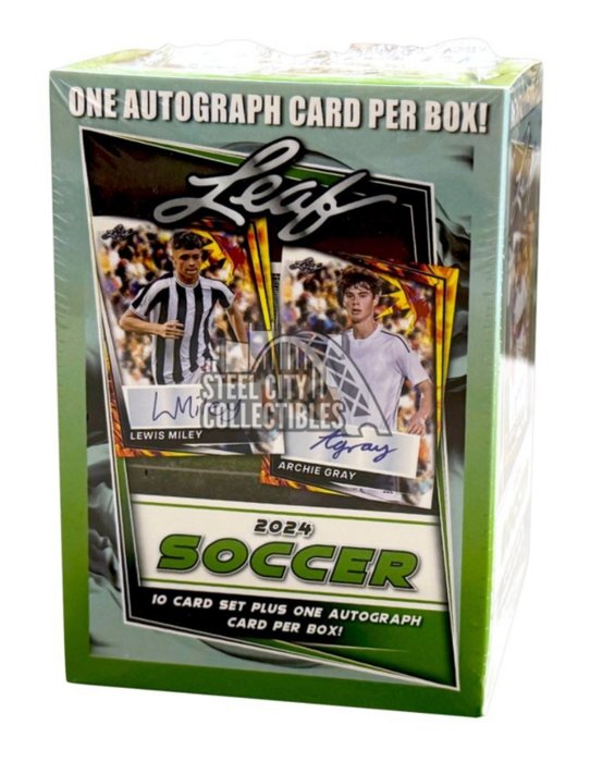 2023/24 Leaf Soccer - 1 GUARANTEED AUTOGRAPH! - 1 Sealed box - Næsten så god som ny (NM)