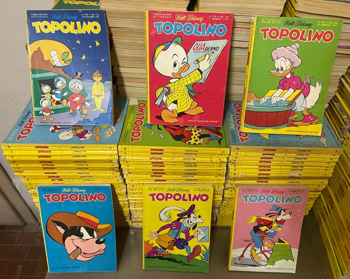 Topolino 701/800 - Sequenza semi completa - 83 Comic - Første udgave - 1969/1971