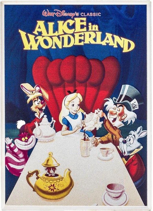 Niue. 10 Dollars 2024 "Alice In Wonderland, Disney Movie Posters"