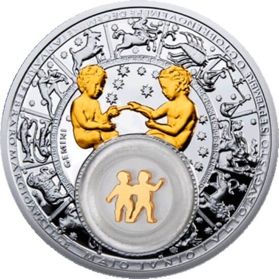 Hviderusland. 20 Roubles 2013 Gemini, Proof  (Ingen mindstepris)