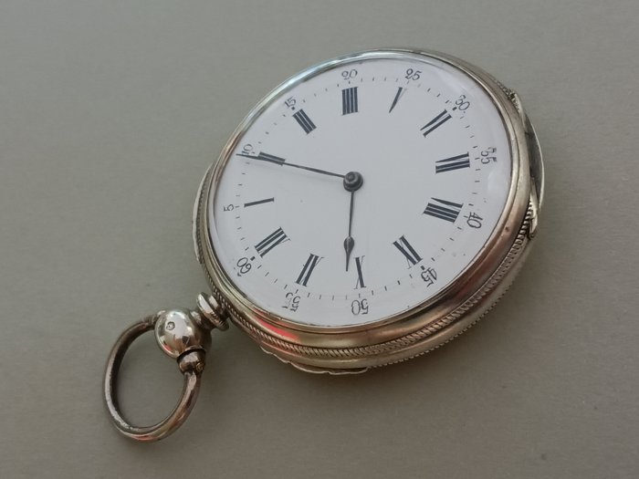 Alte Taschenuhr - Silber - 1850-1900