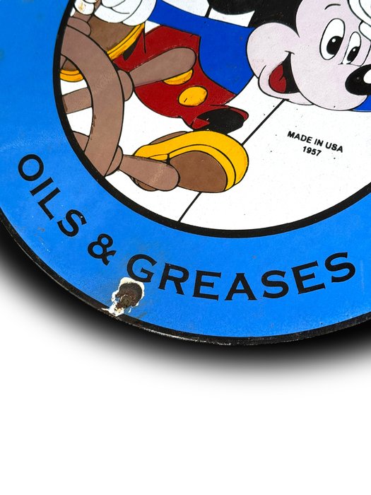 Esso Mickey Mouse - Plaque Émaillée