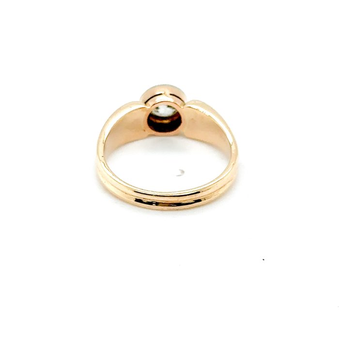 14 karat Guld, Gulguld, Hvidguld, Tofarvet - Ring - 0.70 ct Diamant