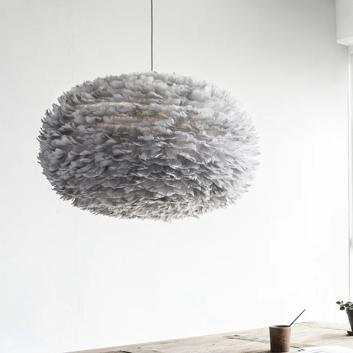 Umage - Soren Ravn Christensen - Hængende lampe - Eos - Stål, Tekstil - Gåsefjer XLarge 75CM