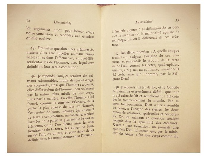 Sinistrari D'Ameno Luigi Maria - De la Demonialité et des animaux Incubes et Succubes - 1882