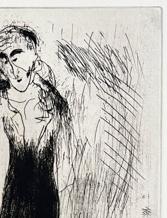 Marc Chagall (1887-1985) - Le père de Tchitchikov lui donne une correction