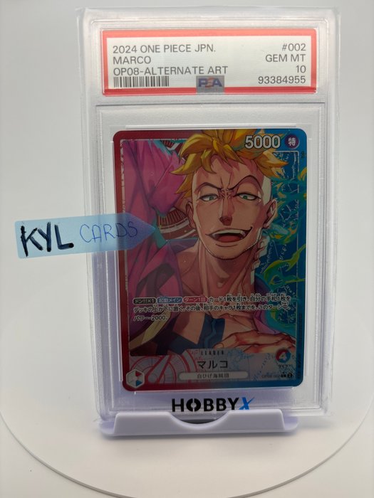 Bandai - 1 Graded card - One Piece - Marco - Op 08 - PSA 10