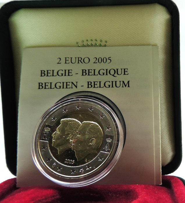 Belgien. 2 Euro 2005 "Economische Unie" Proof  (Ingen mindstepris)