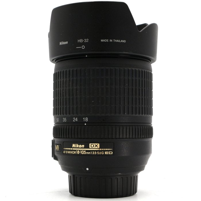 Nikon AF-S 18-105mm f/3.5-5.6G ED VR IF + HB-32 zonnekap Zoomobjektiv