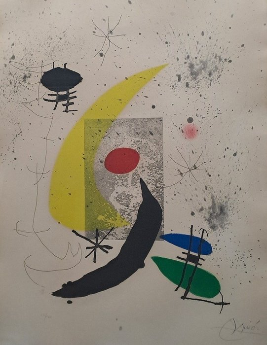 Joan Miro (1893-1983) - Pour Paul Eluard