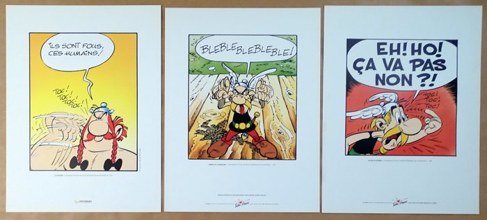 Uderzo, Marcel - 3 Offset Print - Asterix