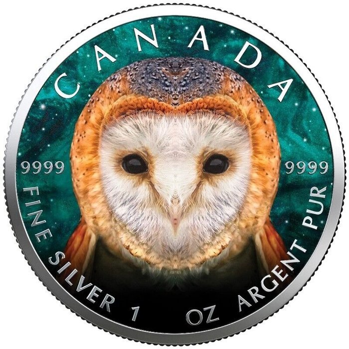 Canada 5 Dollars 2022 Barn Owl 1 Oz (999)  (Ingen mindstepris)