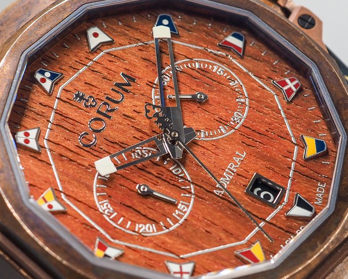 Corum - Admiral's Cup - Ingen mindstepris - BRAND NEW * Chrono Automatic * Wood Dial * - Mænd - 2020+