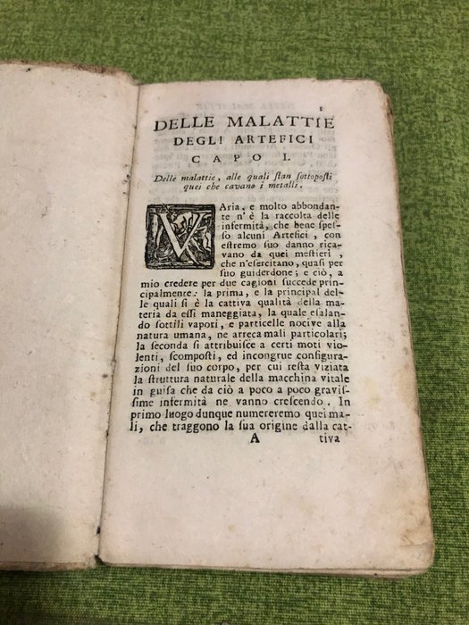 Bernardino Ramazzini - Le malattie degli artefici - 1745