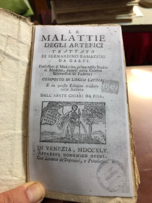 Bernardino Ramazzini - Le malattie degli artefici - 1745