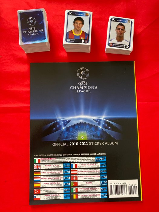 Panini Champions League 2010-11 Album vuoto + Complete Set