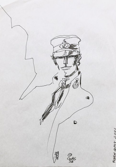 Babini, Stefano - 1 Original drawing - Corto Maltese - 2003