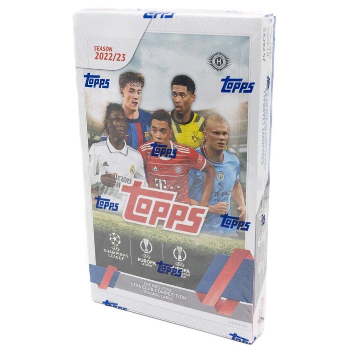 2022/23 Topps UEFA Club Competitions Soccer - 1 Booster box - Næsten så god som ny (NM)