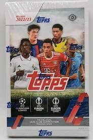 2022/23 Topps UEFA Club Competitions Soccer - 1 Booster box - Næsten så god som ny (NM)