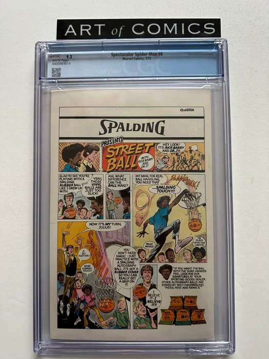 Peter Parker The Spectacular Spider-Man #8 - Morbius, Empathoid Appearance - CGC Graded 9.2 - 1 Graded comic - Første udgave - 1977