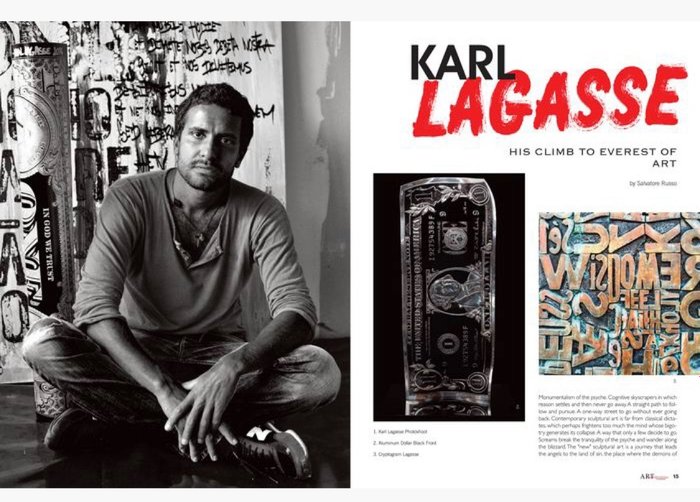 Karl Lagasse (1981) - ArtDollar 39  (avec cadre bois)