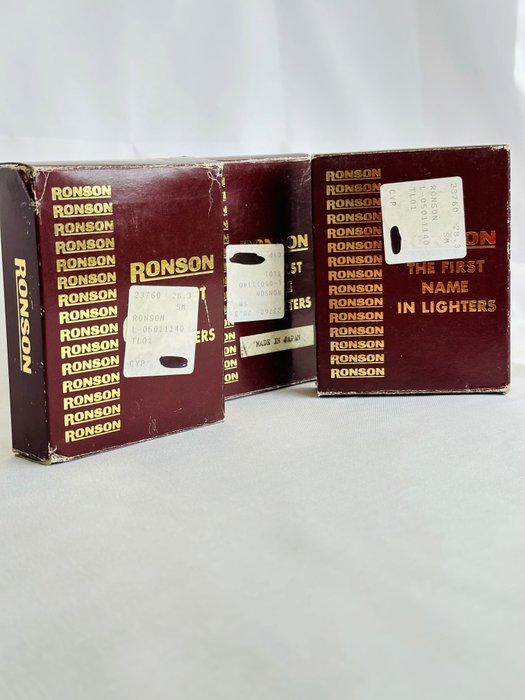 Ronson - Ronson Time Light - Lighter - Forsølvet -  (3)